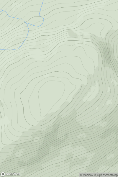 Thumbnail image for Glas Bheinn [Sunart and Ardgour] showing contour plot for surrounding peak